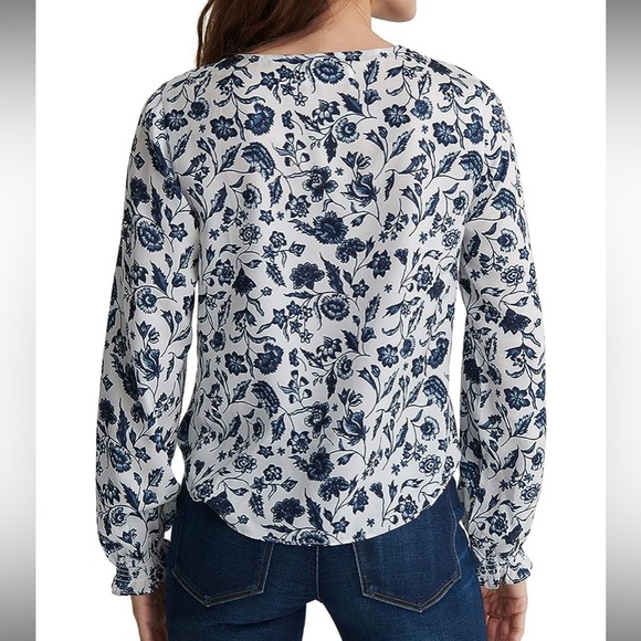 NWT Lucky Brand Long Sleeve Surplice V-Neck Blouse, XXL - Picture 2 of 10